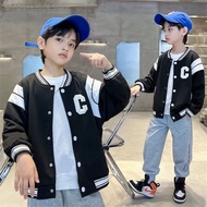 C Jaket Basebal Anak Usia 9 -10Thn Bahan Flecee Tebal Jaket Anak Laki Laki Terbaru Kekinian Jaket Besbol Varsity Jaket Cowok Korea Trendy Keren