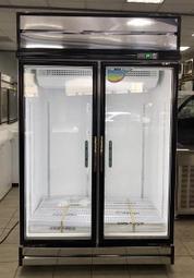 冠億冷凍家具行 台灣製瑞興冷藏展示冰箱/冷藏冰箱/玻璃冰箱/雙門冰箱/雙門960L/(RS-S2003)黑框版本