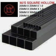 MILD STEEL BESI HOLLOW (1" x 1" X 1.0MM) SQUARE HOLLOW