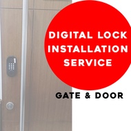 Digital Lock installation service lock install gate lock door lock deadbolt