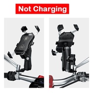 AHGBW ชาร์จไร้สายผู้ที่ถือทั้งโทรศัพท์และจับจักรยานยนต์มอเตอร์ไซด์สำหรับจับ Moto X โทรศัพท์รองรับเซล