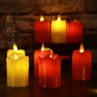 Artificial Electronic Candles, LED Candles Lamp Tealight Romantic Creative Votive Flameless Colorful Battery Electronic Best Gift Home Decor