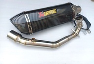 ชุดท่อ XMAX300(ยามาฮ่า เอ็กซ์แม็กซ์300) ปี 2021+AK 18 นิ้วใบอ้วนเคฟล่าล้วน