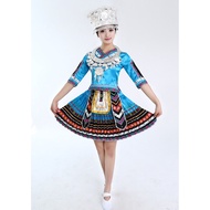 New Chinese-Style Minority Ethnic Costume Performance Costume Female Ancient Dance Costume Miao Ethn