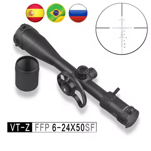 Discovery FFP Scope 6-24x50 VT-Z .22LR Shockproof Glass Etched Reticle for Bird Hunting