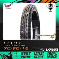 TAYAR VIVA TUBELESS TYRE FT107 70/90-16