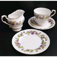 Paragon 🇬🇧 Made in England Highland Queen Bone China Cup Set, Tea Plate &amp; Creamer Sold Separately