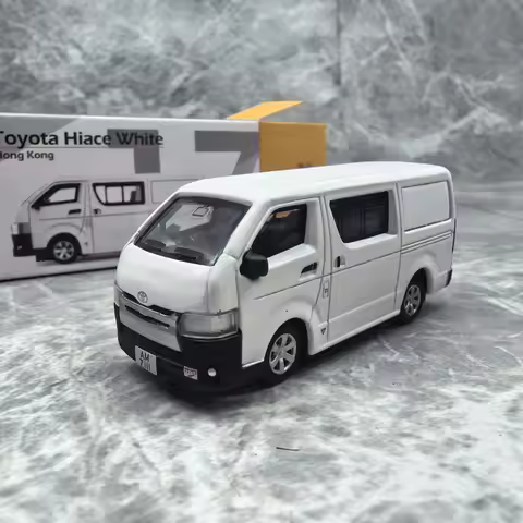 Tiny Micro 17 Toyota Hiace Van Alloy Car Model