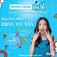 Terbaru Kartu Perdana Kartu Nomor Cantik by.U Kuota Unlimited Selama 1Thn Dan Pulsa Gratis