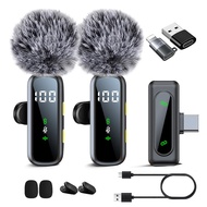 New Style Private Model L06 Wireless Lavalier Microphone One for Two Live VLOG Shooting Radio Wirele