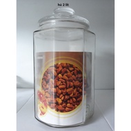 2 2 high quality 2 liter glass jars