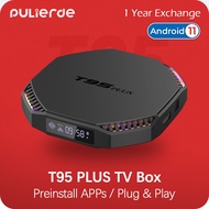 【Pre-install Apps】T95 Plus 8GB 64GB Android Box Tv RK3566 Android11 TV 8K/4K 2.4G/5G WiFi Bluetooth 1000M Gigabit Lan PULIERDE IPTV Malaysia Smart Set Top Box for TV