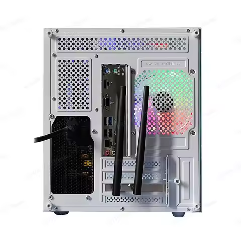 Gaming Desktop PC Full Setup Computer Tower, Complete Home Office Workstation PC Case