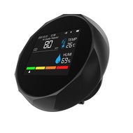 6-in-1 Carbon Monoxide Detector Portable LED Display CO2 TVOC HCHO Temperature Humidity Monitor with