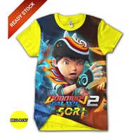 Boboiboy GALAXY SORI Idol T-Shirt New Boboiboy Children 7-powerful Shirt REG-R197