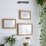 GIFTHUB Photo Frame, Wall Decoration Memorial Wooden Kids Art Frame, Creative Family Portraits Rotat