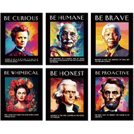 ZHAXFA Famous Scientists Quotes Posters,Growth Mindset Posters,Diverse Classroom Decor,Influential W