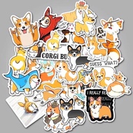 Cute corgi dog stickers 30-60 pieces silk pressed/Caugi dog stickers