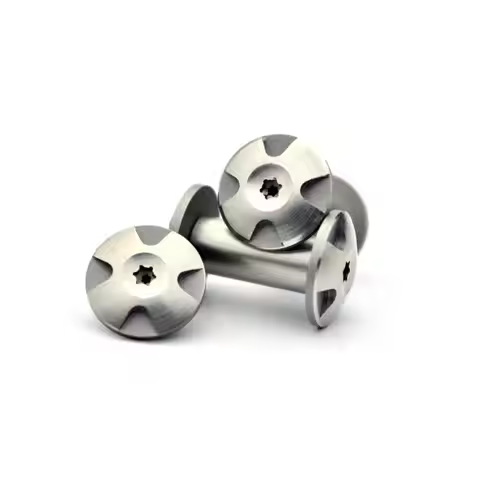 2sets DIY Knife Handle M4 Screw Material Fastening American Style Five-pointed Star Rivet 0.57 Inche