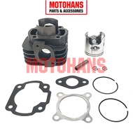 BX22060054 JOG70 3KJ MBK OVETTO 47MM CYLINDER AND PISTON KIT WITH 10MM PIN 2T 70CC SCOOTER ENGINE PA