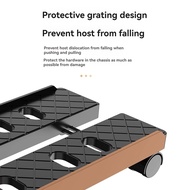 Adjustable Mobile PC Tower Stand - Telescopic CPU Holder with Rolling Casters Desktop Computer Cart