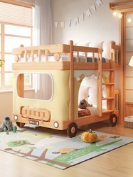 【Pre-order】Car bed bunk bed full solid wood tree house small tent kids bed boy bunk bed bunk bed