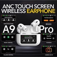 A9 Pro Bluetooth 5.4 Wireless Earphones ANC Noise Reduction Call Microphone LED Earbuds 蓝牙耳机