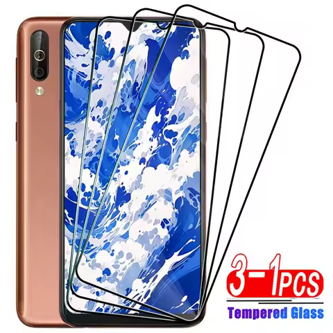 3-1Pcs Full Cover Tempered Glass For Samsung Galaxy A10 A20 A30 A40 A50 A60 A70 A80 A90 4G 5G Screen