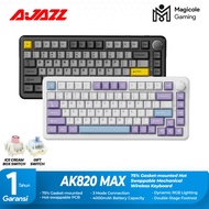 Ajazz AK820 MAX | AK820MAX 75% Gasket-mounted Hot Swappable Mechanical Wireless Keyboard