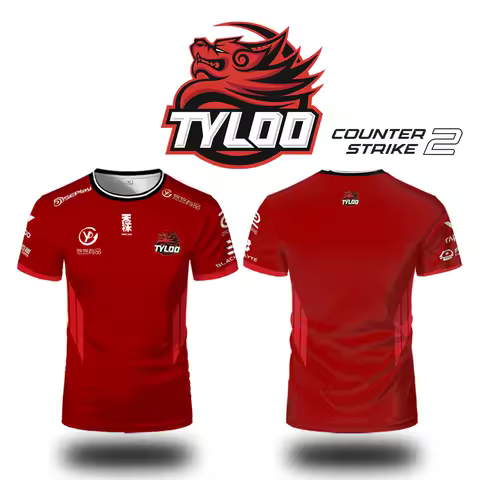 2025 Custom Name CS2 Pro League TYLOO Team Uniforms CSGO Esports Club Jerseys Men's And Women's Jee 