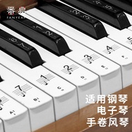 /Piano Keyboard Sticker A1V50-Electronic Keyboard Sticker 88 Keys 61 Keys 54 Keys Transparent Notes 