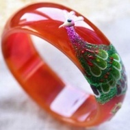 Pure Natural Jade Bracelet Jade Bracelet Colorful Jade Bracelet Real Jade Antique Bracelet Bracelet 