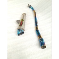 Daeng sai4 Pipe canister conical open specs exhaust Pipe for Wave 125 Xrm 110/125 Wave 100/110/115 R