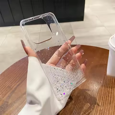 For Xiaomi Redmi Note 13 Pro 4G 5G 14 Note14Pro Plus X7 PocoX7 For Litte X 7 Case Glitter Star Sequi
