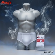 Wholesale Price CD Hing's 123B Salur (3 Pcs) CD Hing's 123B Salur | Hings Men's White Striped Underw