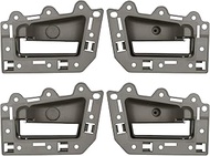 4pcs Interior Door Handle Front/Rear Left and Right Side Light Brown Chrome Compatible with 2005-201