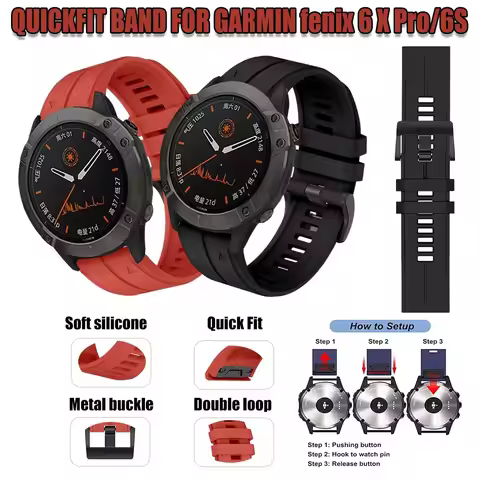 For Garmin Fenix ​​8/7/6X Pro/6s Watch Bands 26mm/22mm/20mm Quickfit Strap Outdoor Sport Bands for G