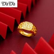 Gold Ring 916 Gold Men's Rings Money Opening Men's Ring Jewelry