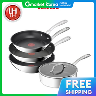Tefal | กระทะเทฟอล อนดกชน 3X เพอรเฟค รซสท 4 ชน (กระทะ24+กระทะ28+กระทะผด28+กระทะทอด24)