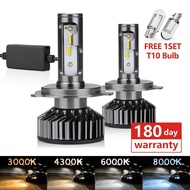 【2PCS】 High quality 110W 12000LM CSP Car Headlight LED H4 H7 H11 Canbus Bulbs H1 9005 9006 9012 HB2 