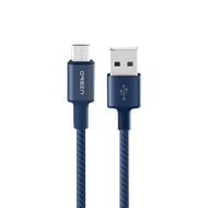 [รับประกัน1ปี]  Eloop S9M สายชาร์จ USB-A to MicroUSB 2.1A สายชาร์จเร็ว สำหรับ Samsung/Android ยาว 1 เมตร Data Cable ของแท้ 100% หุ้มไนลอนถัก สายชาร์จเร็วซัมซุง
