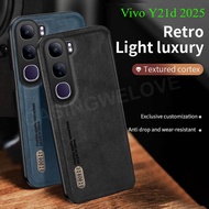 Casing For Vivo Y21d Y31 5G 4G 202 Matte Leather Silicone Phone Case Protection Shockproof Casing Ba