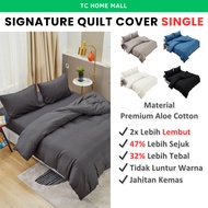 Duvet Cover Single Quilt Cover Only Blanket Comforter Cover Sarung Comforter Cadar Single Black