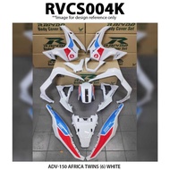 COVER SET HONDA ADV 150 AFRICAN TWIN WHITE ORIGINAL RAPIDO ACCESSORIES MOTOR BODY PARTS COVERSET ADV
