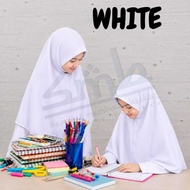 (GL) Tudung Sekolah Dua Lapis Koshibo / Tudung Sekolah 2 Lapis Koshibo Sekolah Tudung Kanak-Kanak KA