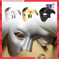 Phantom Of The Opera Style Half Face Mask Unisex One Eyed Masquerade Mask