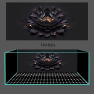 3d Glue Decal Painting, Aquarium Fish Tank Sticker, Arowana Fish Tank (Back Sticker Painting)