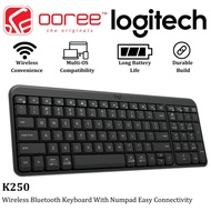 LOGITECH K250 WIRELESS KEYBOARD WITH BLUETOOTH LOW ENERGY CONNECTIVITY COMPACT DESIGN LONG BATTERY L