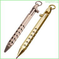 RAN Hexagonal Bolt Type Action Copper Brass Gel Pen Retro Portable EDC Pocket Pen