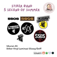 STICKER PACK BAND 5 Second Of Summer (HIGH QUALITY) CHEAP 7 pcs